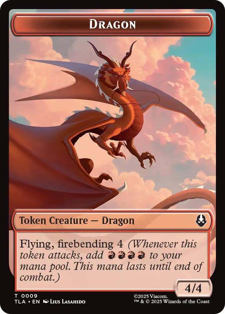 Image for Dragon // Food (0019) Double-Sided Token (9 // 19) - Magic: The Gathering