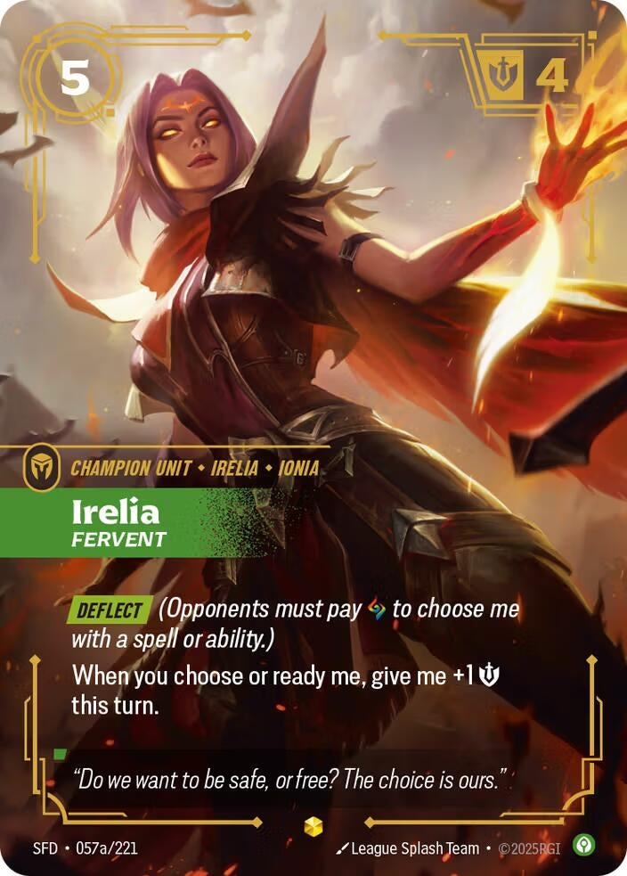 Irelia - Fervent (Alternate Art) (057a/221)