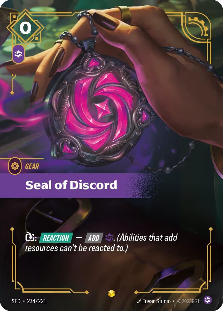 Seal of Discord (Overnumbered) (234/221)