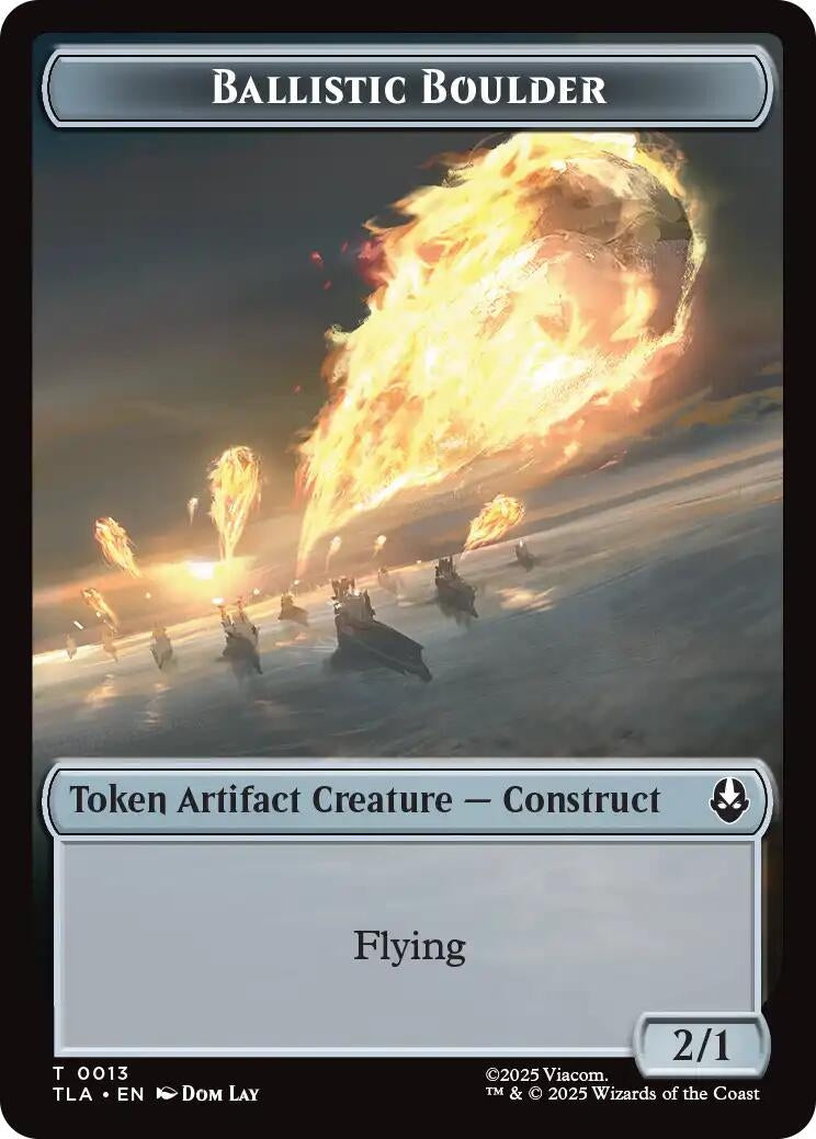 Image for Ballistic Boulder // Food (0019) Double-Sided Token (13 // 19) - Magic: The Gathering