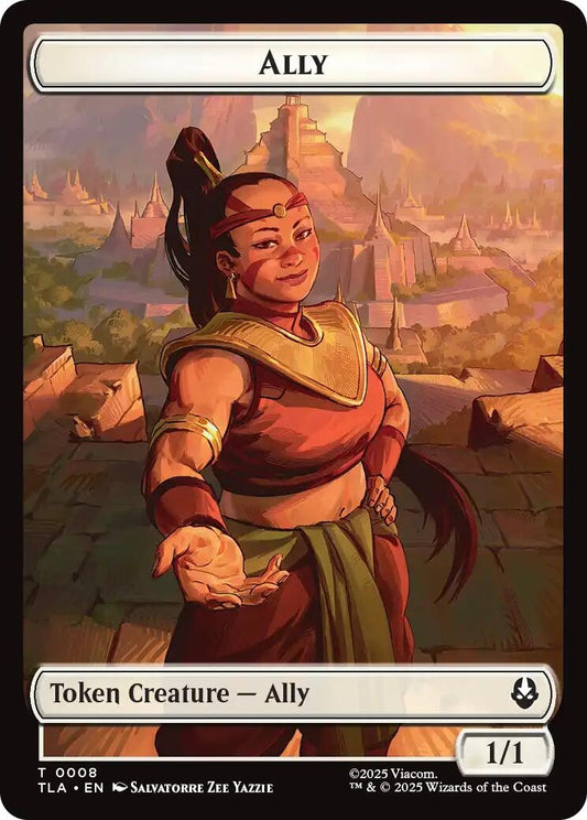 Ally (0008) // Soldier (0002) Double-Sided Token (8 // 2)