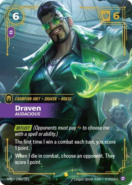 Image for Draven - Audacious (Alternate Art) (148a/221) - Riftbound: League of Legends Trading Card Game