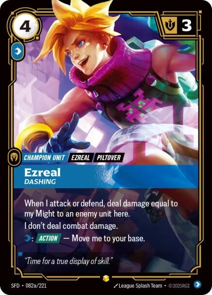 Ezreal - Dashing (Alternate Art) (082a/221)