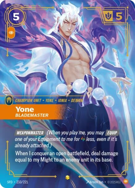 Yone - Blademaster (Overnumbered) (233/221)