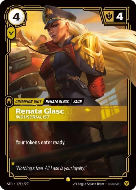 Image for Renata Glasc - Industrialist (Alternate Art) (171a/221) - Riftbound: League of Legends Trading Card Game