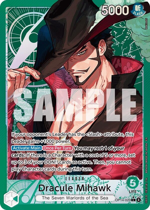 Dracule Mihawk (Alternate Art) (OP14-020)