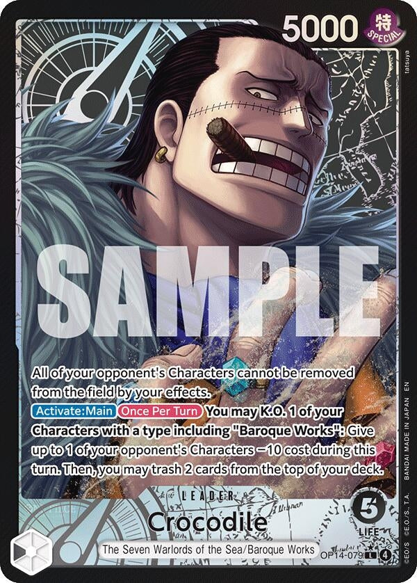 Crocodile - OP14-079 (Alternate Art) (OP14-079)