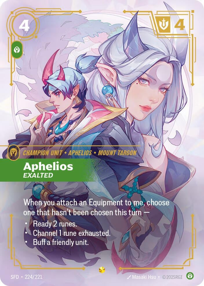 Aphelios - Exalted (Overnumbered) (224/221)