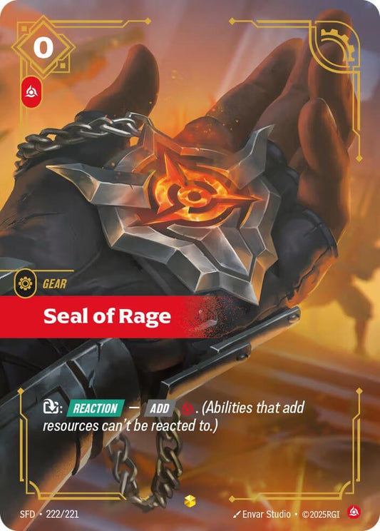 Seal of Rage (Overnumbered) (222/221)