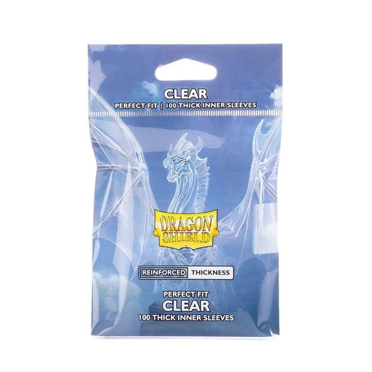 Image for Dragon Shield - Perfect Fit Thick Inner Sleeves (Clear) - Card Sleeves
