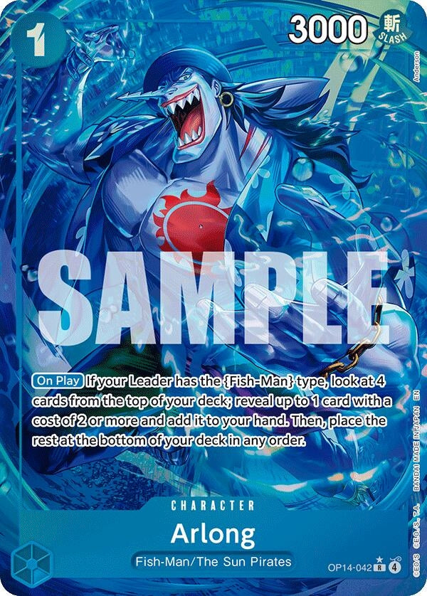 Arlong (Alternate Art) (OP14-042)