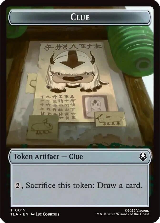 Image for Clue (0015) // Spirit (0003) Double-Sided Token (15 // 3) - Magic: The Gathering