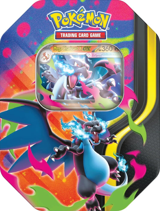 Image for Mega Charizard Tin (Mega Charizard X) - Pokemon