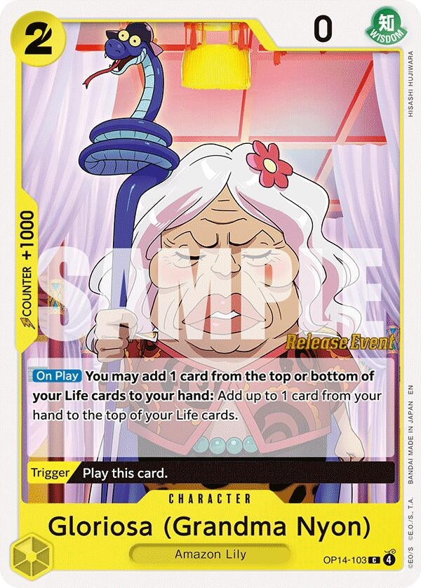 Image for Gloriosa (Grandma Nyon) (OP14-103) - One Piece Card Game