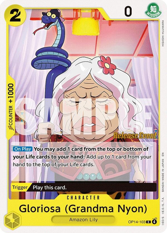 Image for Gloriosa (Grandma Nyon) (OP14-103) - One Piece Card Game