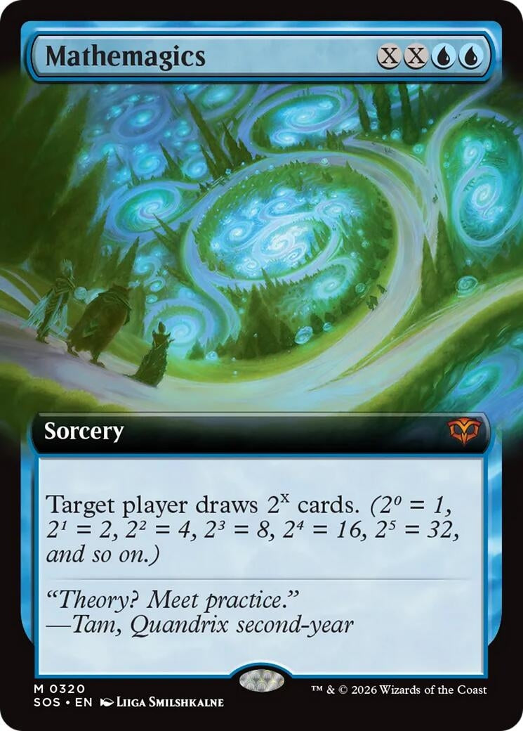 Image for Mathemagics (Extended Art) (320) - Magic: The Gathering