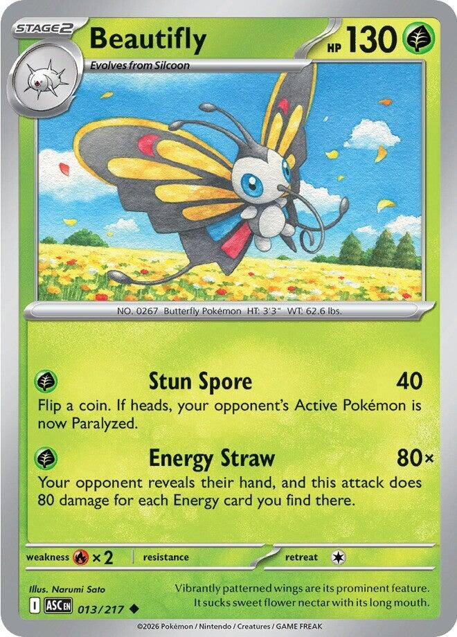 Image for Beautifly (013/217) - Pokemon