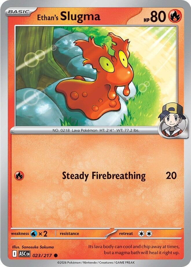 Image for Ethan's Slugma (023/217) - Pokemon