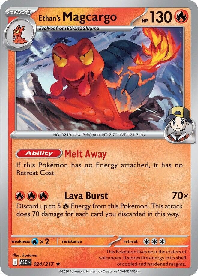 Image for Ethan's Magcargo (024/217) - Pokemon