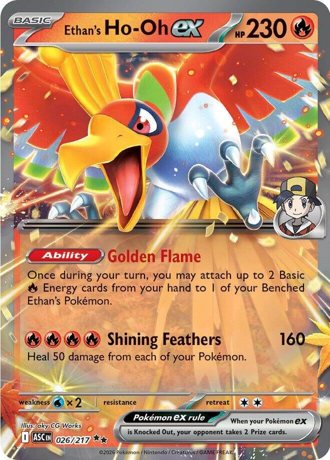 Image for Ethan's Ho-Oh ex (026/217) - Pokemon