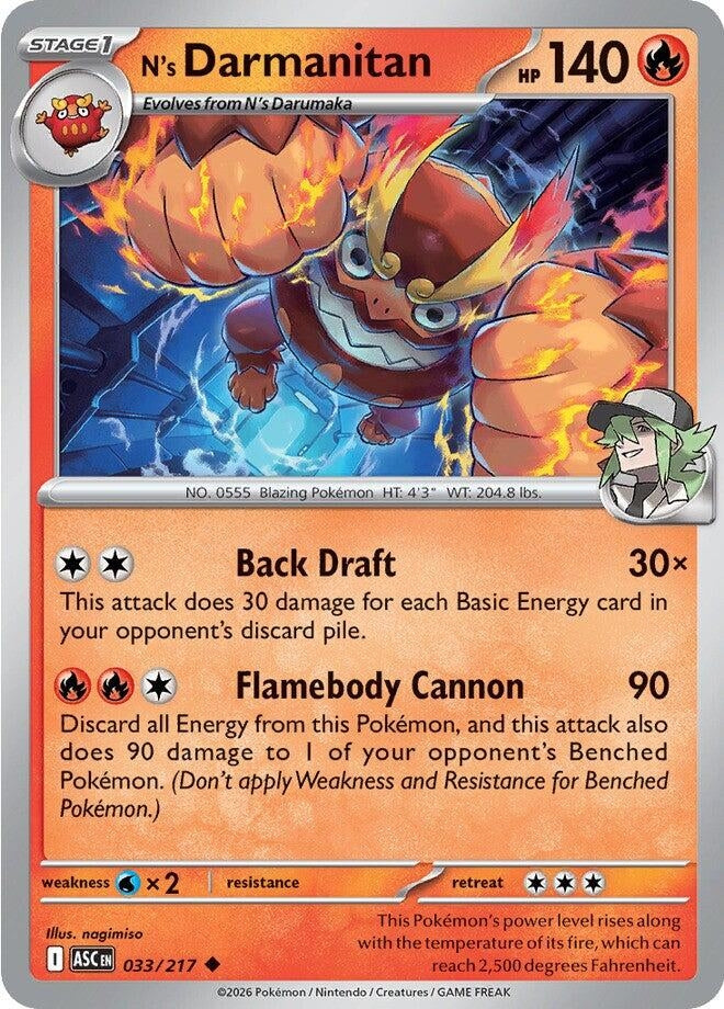 Image for N's Darmanitan (033/217) - Pokemon