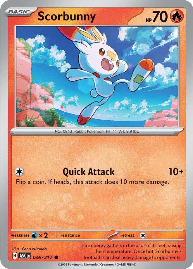 Image for Scorbunny (036/217) - Pokemon
