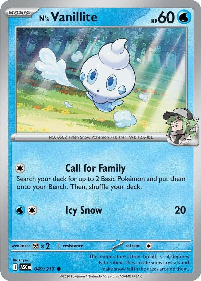 Image for N's Vanillite (049/217) - Pokemon