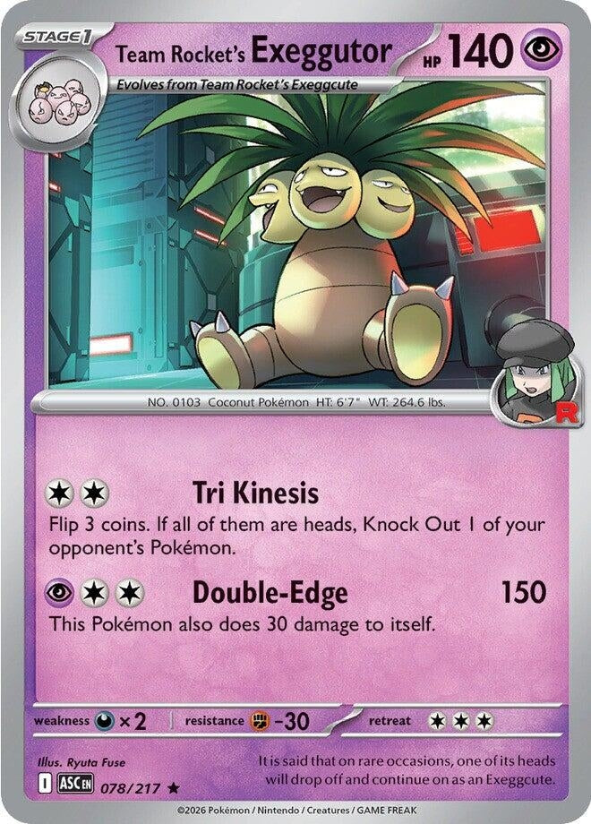 Team Rocket's  exeggutor (078/217)