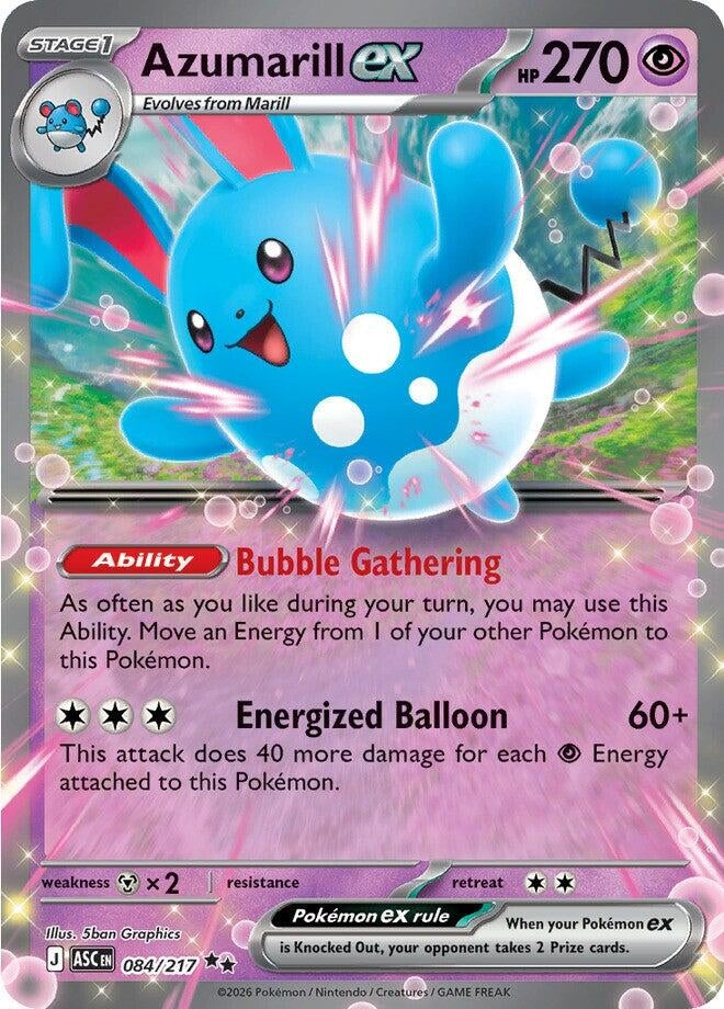 Image for Azumarill ex (084/217) - Pokemon