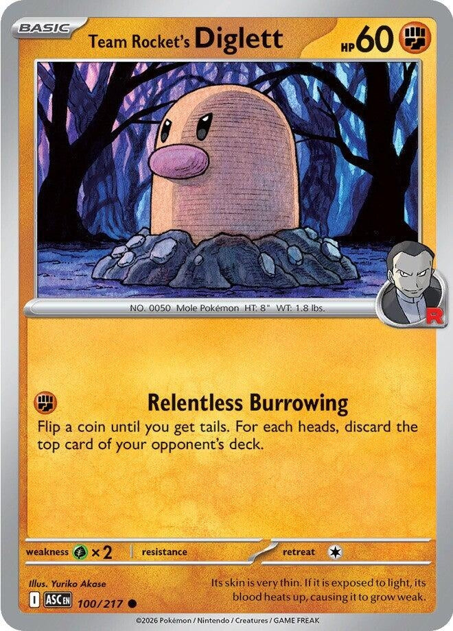 Image for Team Rocket's Diglett (100/217) - Pokemon