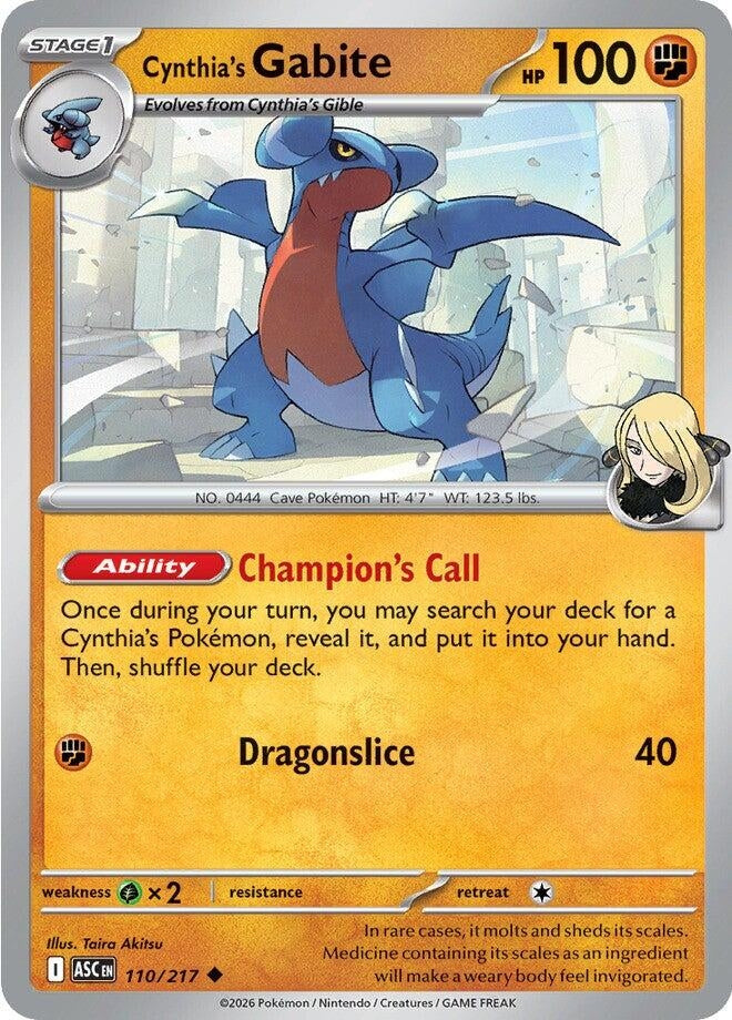 Cynthia's Gabite (110/217)