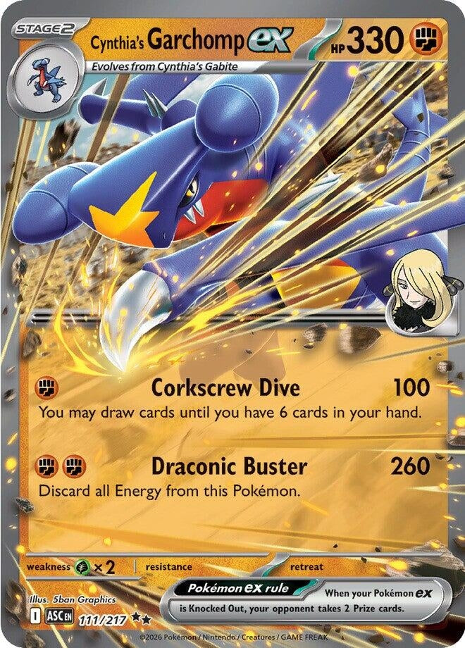 Image for Cynthia's Garchomp ex (111/217) - Pokemon