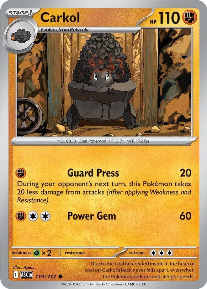 Image for Carkol (119/217) - Pokemon