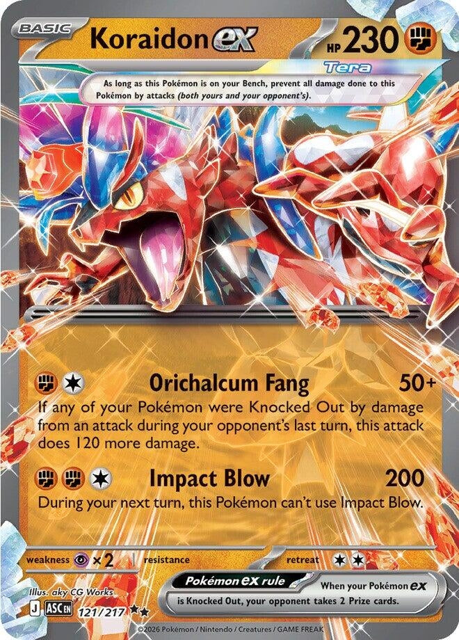 Image for Koraidon ex (121/217) - Pokemon