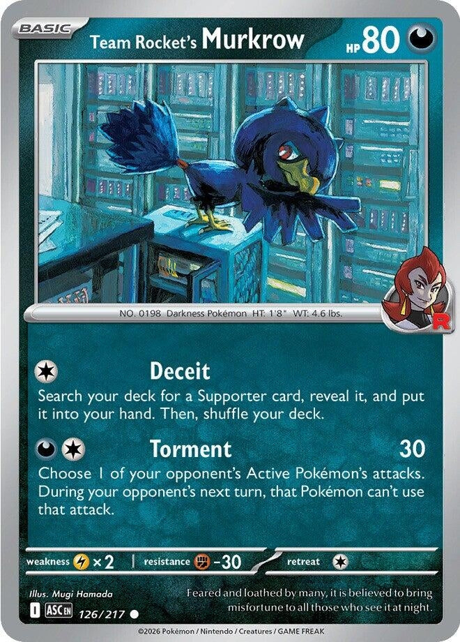 Image for Team Rocket's Murkrow (126/217) - Pokemon