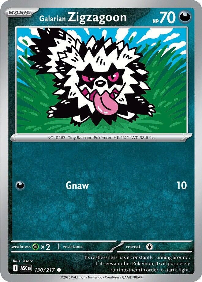 Image for Galarian Zigzagoon (130/217) - Pokemon
