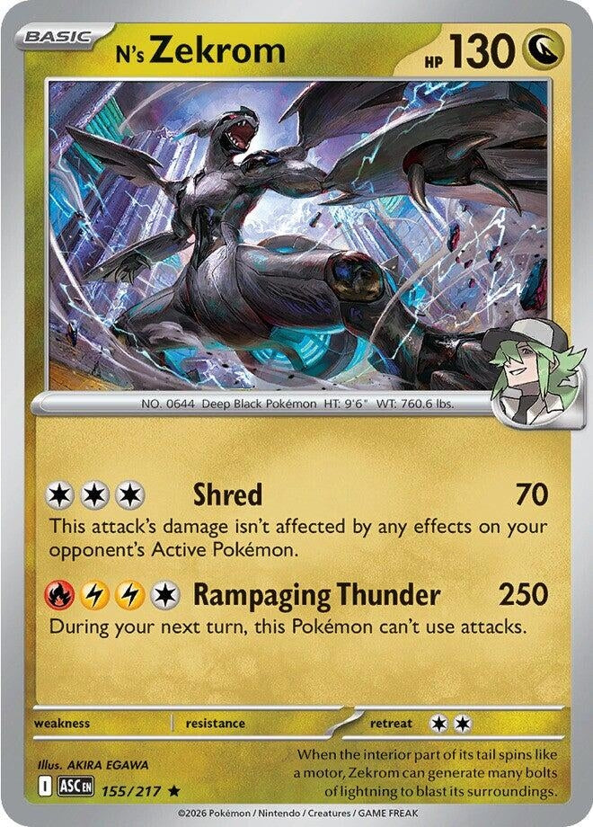 Image for N's Zekrom (155/217) - Pokemon