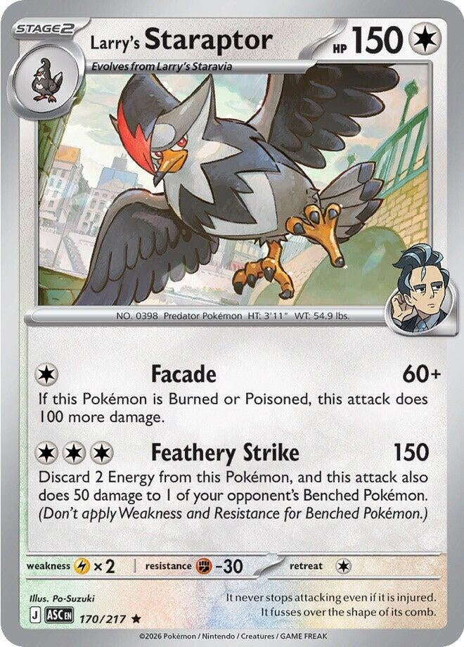 Image for Larry's Staraptor (170/217) - Pokemon