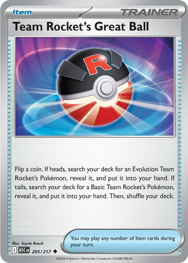 Team Rocket's Great Ball (205/217)