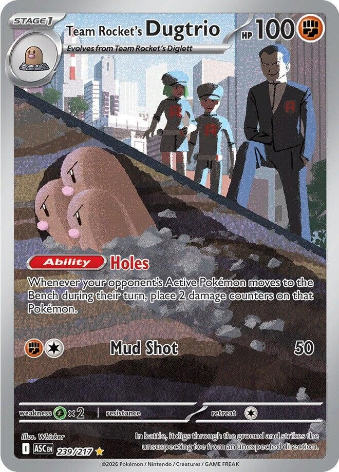 Image for Team Rocket's Dugtrio (239/217) - Pokemon