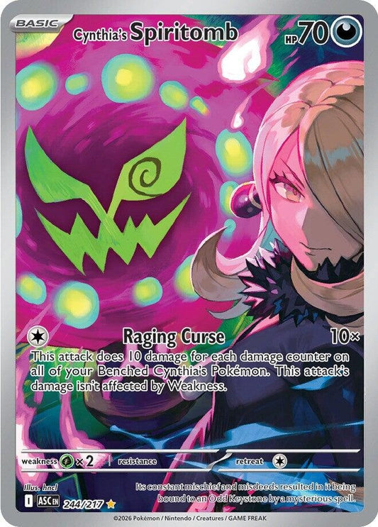 Image for Cynthia's Spiritomb (244/217) - Pokemon