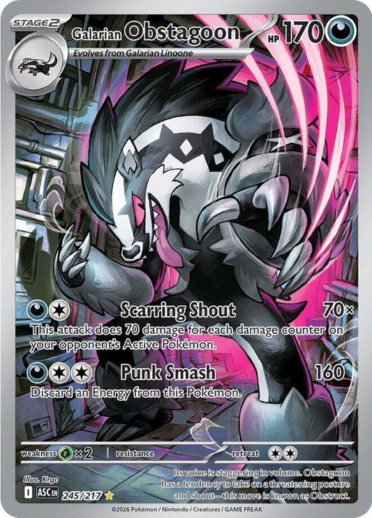 Image for Galarian Obstagoon (245/217) - Pokemon