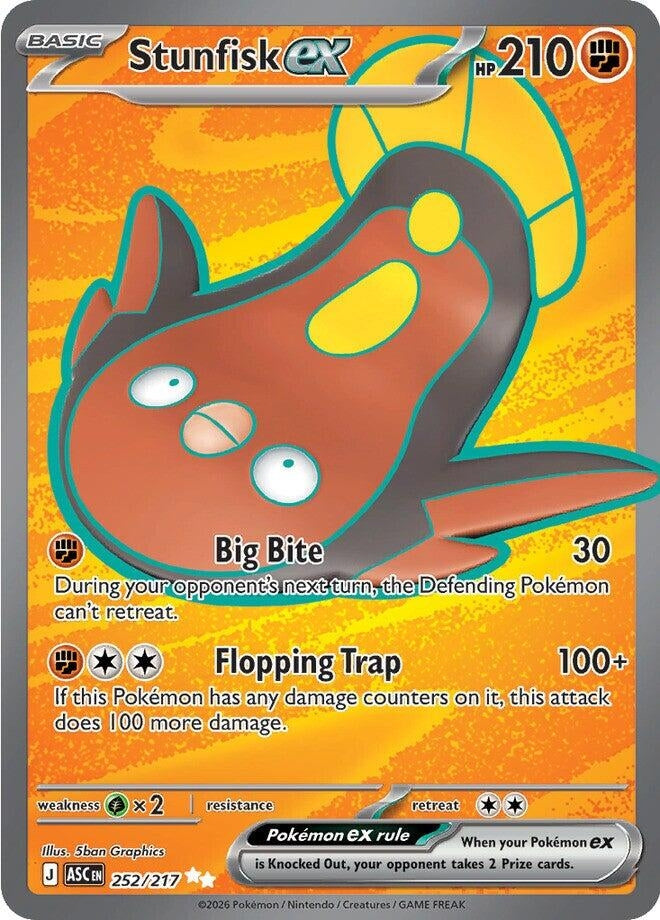 Image for Stunfisk ex (252/217) - Pokemon