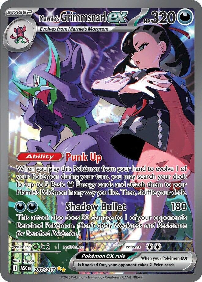 Image for Marnie's Grimmsnarl ex (287/217) - Pokemon