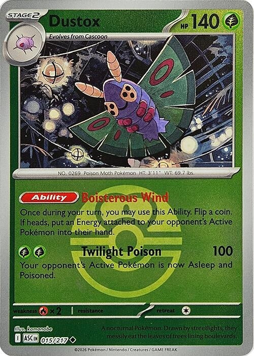 Image for Dustox - 015/217 (Love Ball) (015/217) - Pokemon