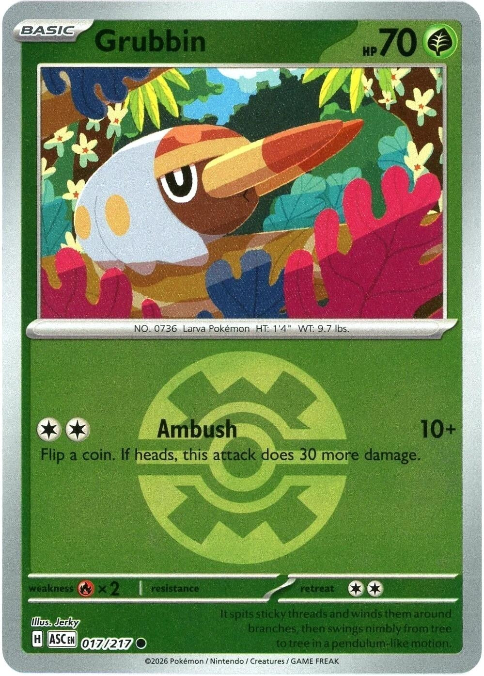 Image for Grubbin (Quick Ball) (017/217) - Pokemon