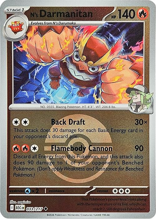 Image for N's Darmanitan (Poke Ball) (033/217) - Pokemon