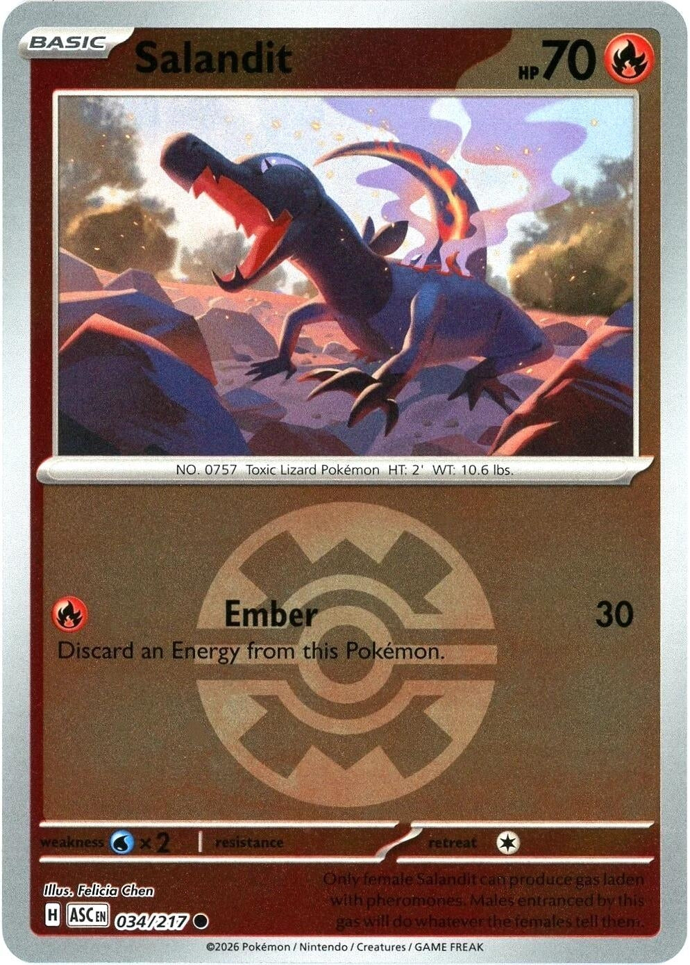 Image for Salandit (Quick Ball) (034/217) - Pokemon