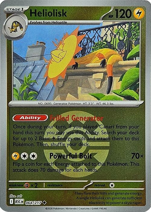 Image for Heliolisk - 064/217 (Quick Ball) (064/217) - Pokemon