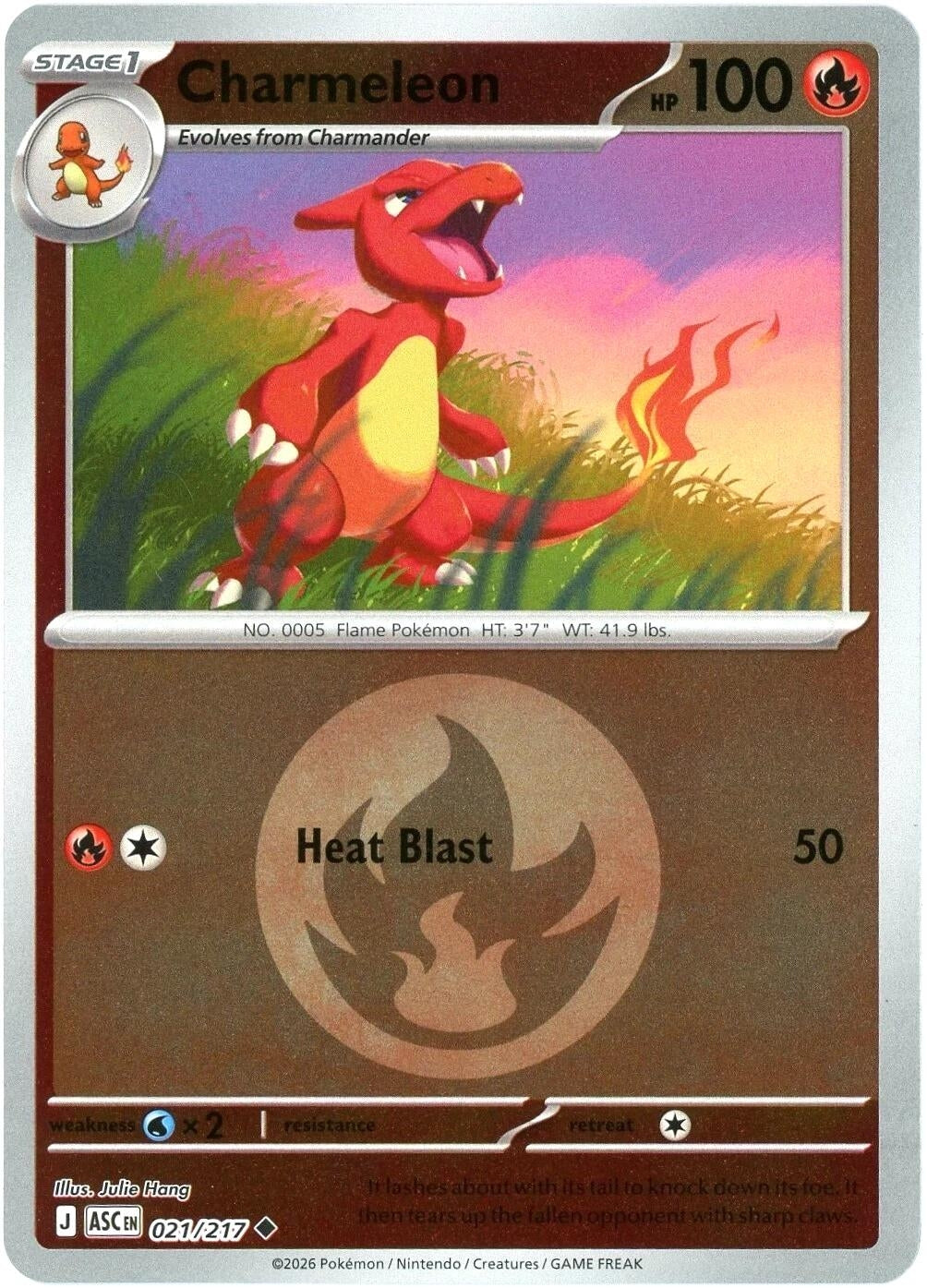 Image for Charmeleon (Energy Symbol Pattern) (021/217) - Pokemon